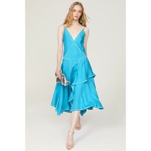 Esteban Cortazar x RTR Aqua Midi Dress